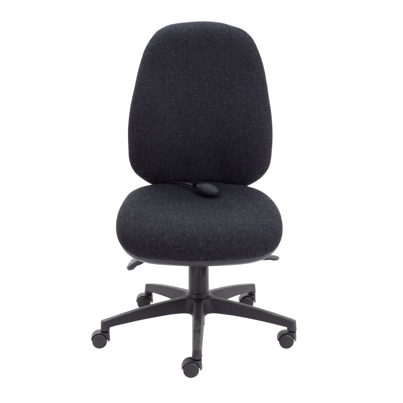 Chenault Polyester Blend Office Chair, Charcoal