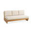 Canapé de patio droit l 64,4 po avec coussins Lille