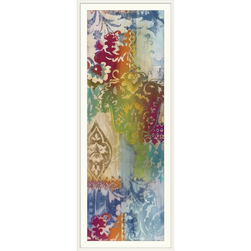 « panel ii », impression Persian Nights, Cadre blanc, H 44 po x l 20 po x P 1 po