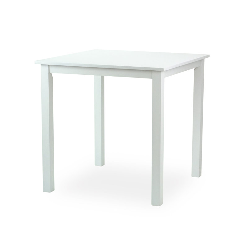 Wilhemina Solid Wood Base Dining Table, White
