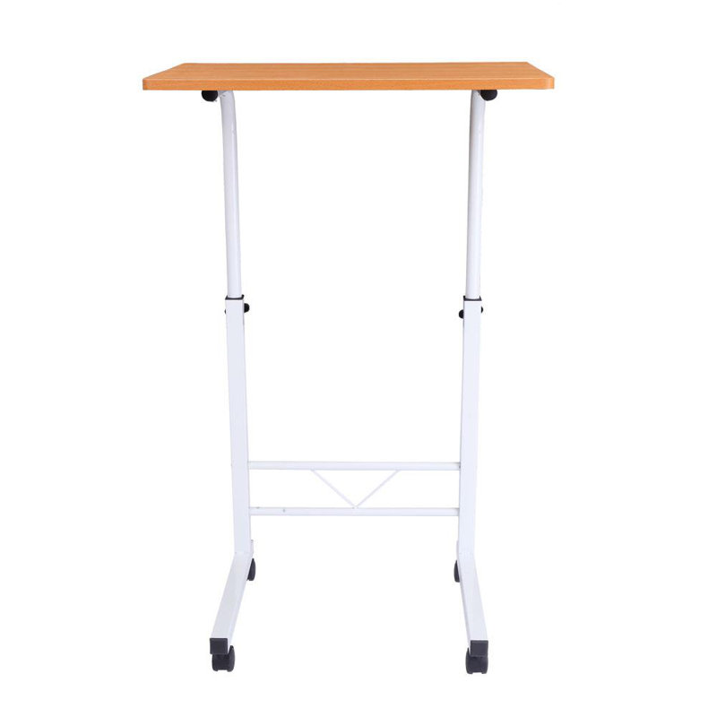 Laptop Cart with Wheels, Brown, 86.36cm H x 81.28cm W x 40.64cm D
