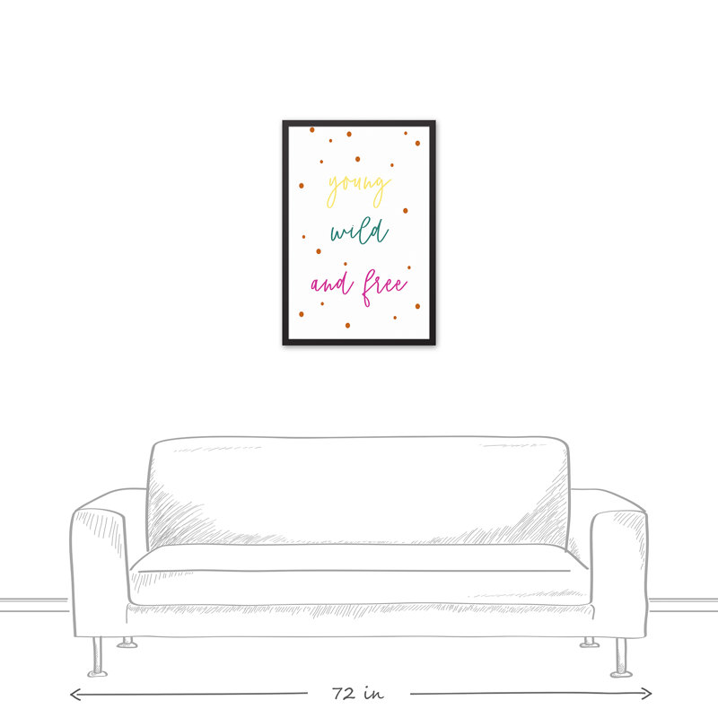 «Young Wild», art encadré gratuit, H 31,75 po x l 21,75 po x P 1,75 po