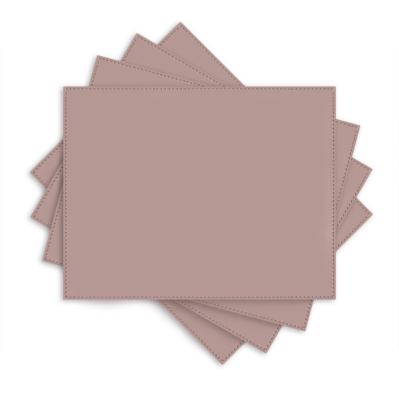 Classic Mod Vinyl Rectangle Placemat, Pink