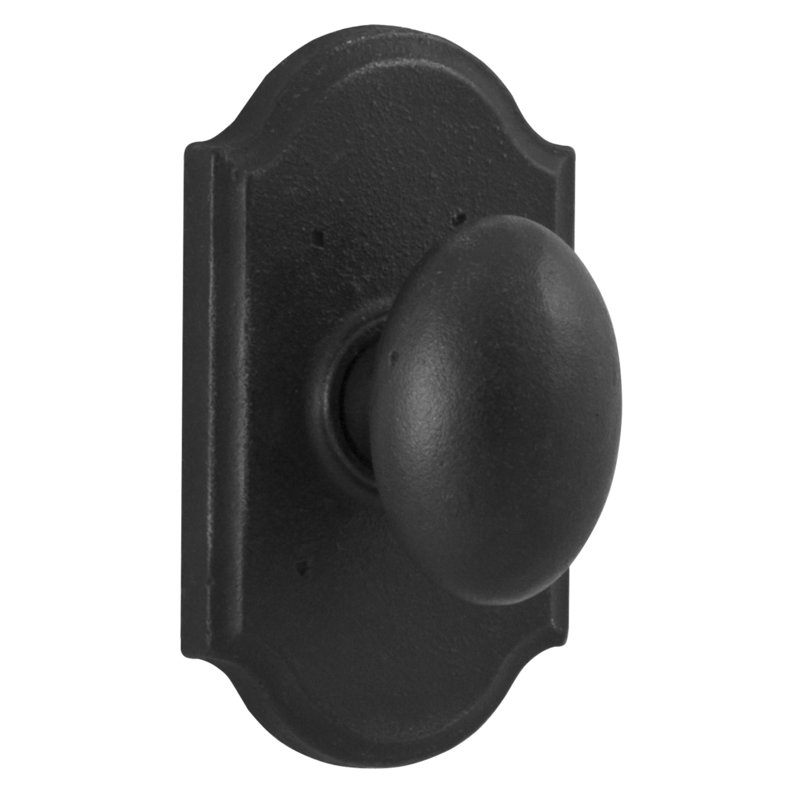 Durham 2'' Diameter Oval Knob, Black
