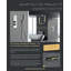 LineaBox Horizontal Round 3-Way Diverter Shower System with 8-Inch Rain Shower Head, Two Body Sprays and Wall Mounted Hand Shower, Valve Included-73558572