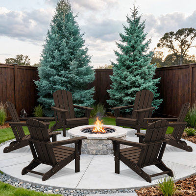 Clitheroe Foldable HDPE Adirondack Chair