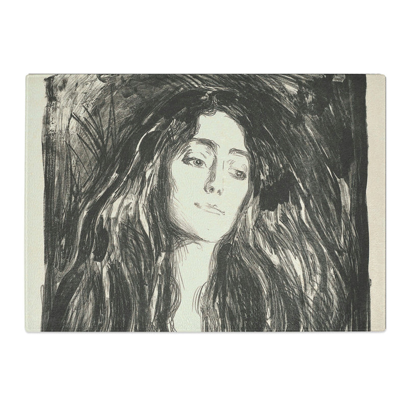 Eva Mudocci by Edvard Munch Chopping Board, 28.5cm W x 39cm L
