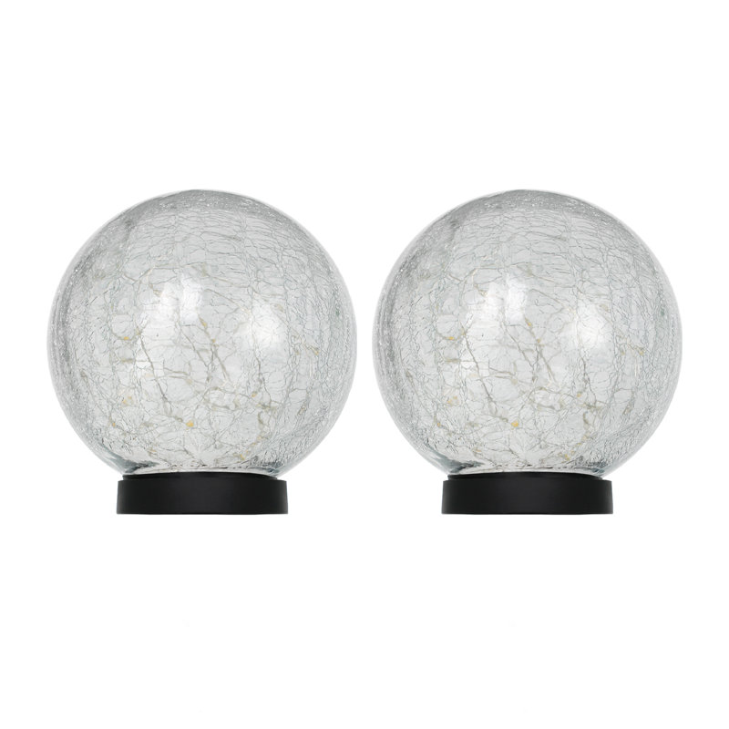 Natural Solar Powered Glass Flood Light Pack, Warm White