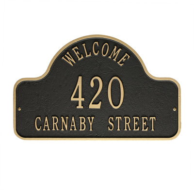 3-Line Wall Address Plaque