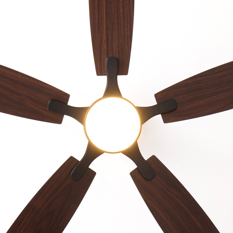 52" 5-Blades Ceiling Fan with Light