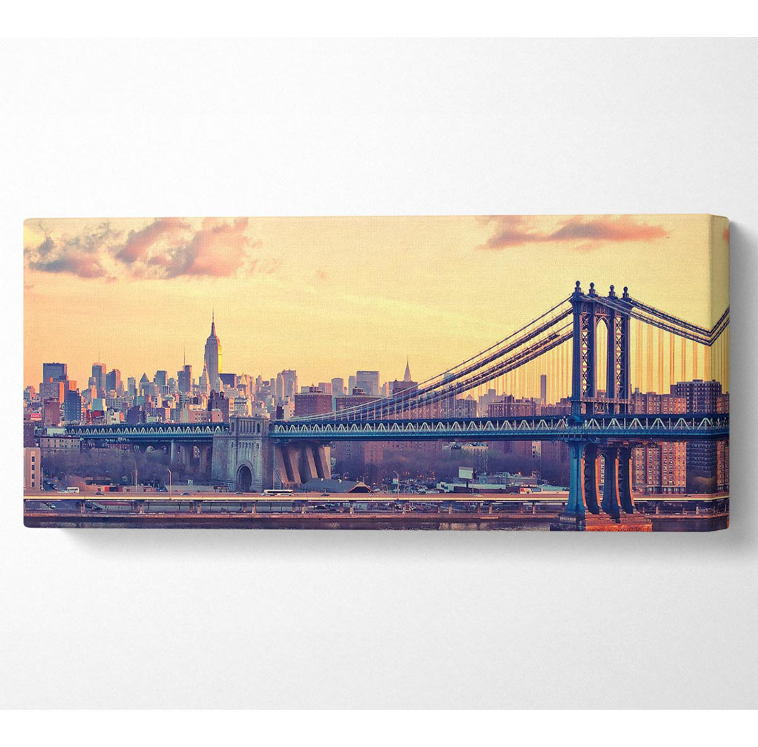 Bay Bridge New York - Kunstdrucke auf Segeltuch