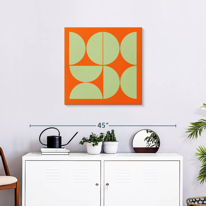 Collage demi-cercles Avery Mid-Century I, H 24 po x l 24 po