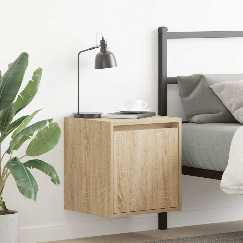 38cm W Manufactured Wood Bedside Table