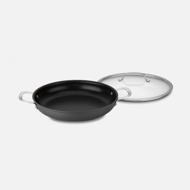 12-Inch Non-Stick Aluminum Frying Pan with Lid