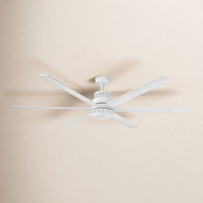 Draftsman 72-in Indoor/Outdoor Smart Ceiling Fan with Integrated LED + Remote
