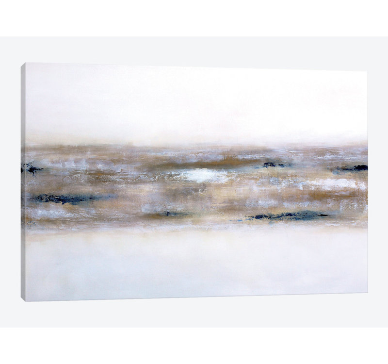 «Earthly Textures», reproduction sur toile, H 24 po x l 32 po x P 1 po, Papier d'art encadré noir, Blanc