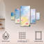 Ensemble de 5 panneaux d'art mural - «Blooms Swaying In The Breeze», art mural sur toile pour décoration de salon, de chambre à coucher ou de bureau 