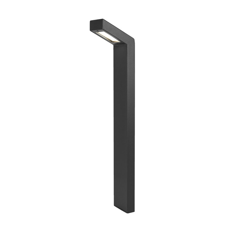 Éclairage de sentier câblé à basse tension, Noir sur aluminium, 3000 K