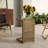 C-Shape End Table  Brown
