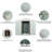 8ft X 4ft Metal Shed With Galvanized Steel And Foundation Outdoor Hooks-118110750