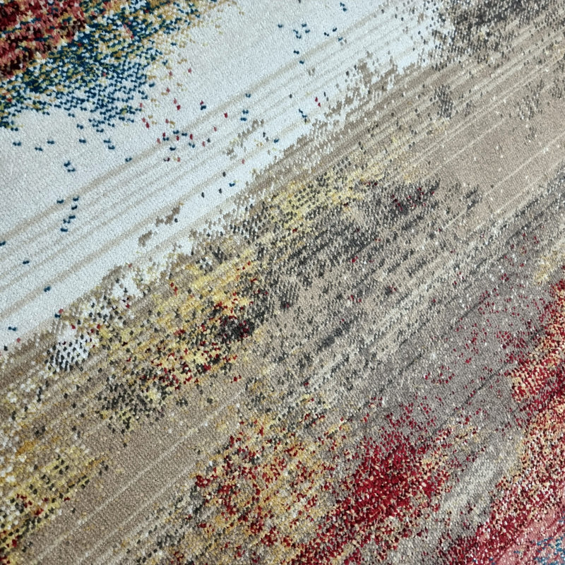 Roselee Abstract Area Rug, Runner 60 x 150cm