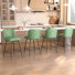 Tabouret de comptoir pivotant en similicuir de 26,8 po (ensemble de 4)