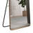 The 4St Generation Of Floor Mounted Full Length Mirrors. Aluminum Alloy Metal Frame Arched Wall Mirror, Bathroom Makeup Mirror, Bedroom Porch, Clothing Store.Gold Frame.64.9 "* 23.2"