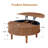 Round Lift Top Coffee Table with Storage