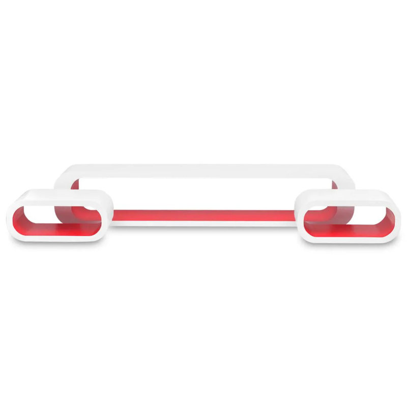 Sherie 3 Piece Wall Shelf Set, Red