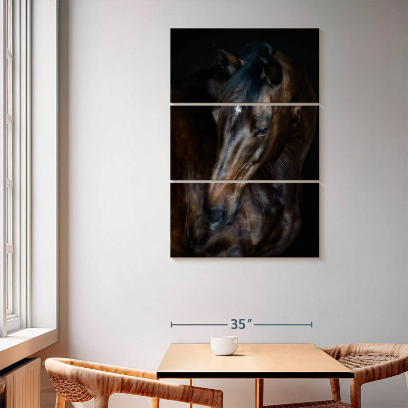 Brampt Sunlit Horses I, 65" H x 42" W