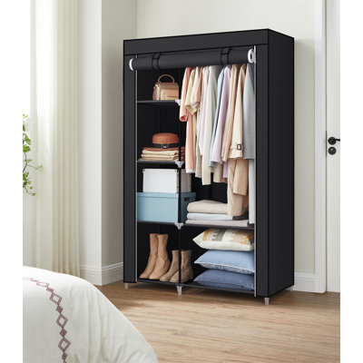 Aliyiah 105cm Portable Wardrobe