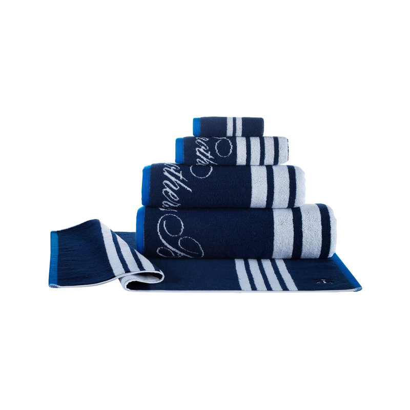 Navy Turkish Cotton 12" x 12" Washcloth Set