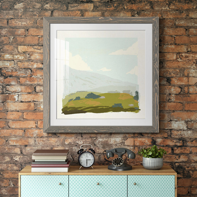 Alpine Ascent III - reproduction encadrée de qualité supérieure - prête à être accrochée, H 22,5 po x l 22,5 po x P 1,5 po