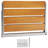 Folding Teak Shower Seat, 20.9 X 16'' Unfolded, Wall Mounted Fold Up Shower Bench With 500 Lbs Load Capacity, Space Saving Home Care Fold Down Shower Chair, For Seniors Pregnant Women Children