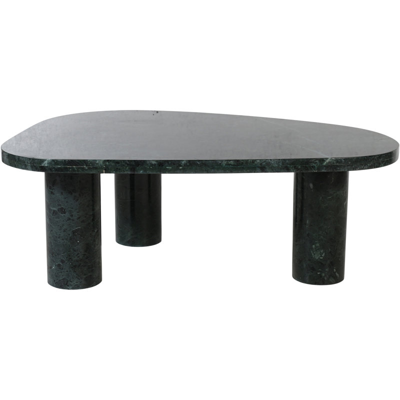 Messina Coffee Table, Green Marble