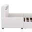 Lit plateforme tapissier avec tiroir, bande lumineuse à DEL et port USB-420675931-420675930