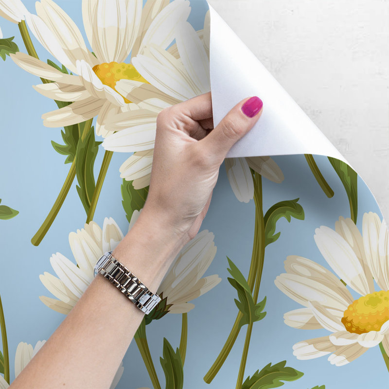 Nuneaton Utensil Chamomile Delicatework Wallpaper, 208 cm L x 146 cm W