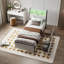 Modern Velvet Upholstered Storage Bed with Drawers, LED Headboard, USB Charging Port & Open Shelf Headboard-951861243