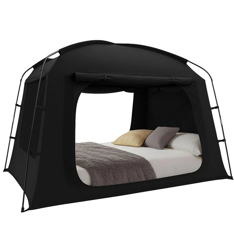 Auvent de lit pour tentes d'intimité pour enfants et adultes, 80% occultant, 1 Personne, H 40 po x l 46 po x P 40 po
