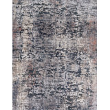 5 Abstract Area Rug in Charcoal/Gray
