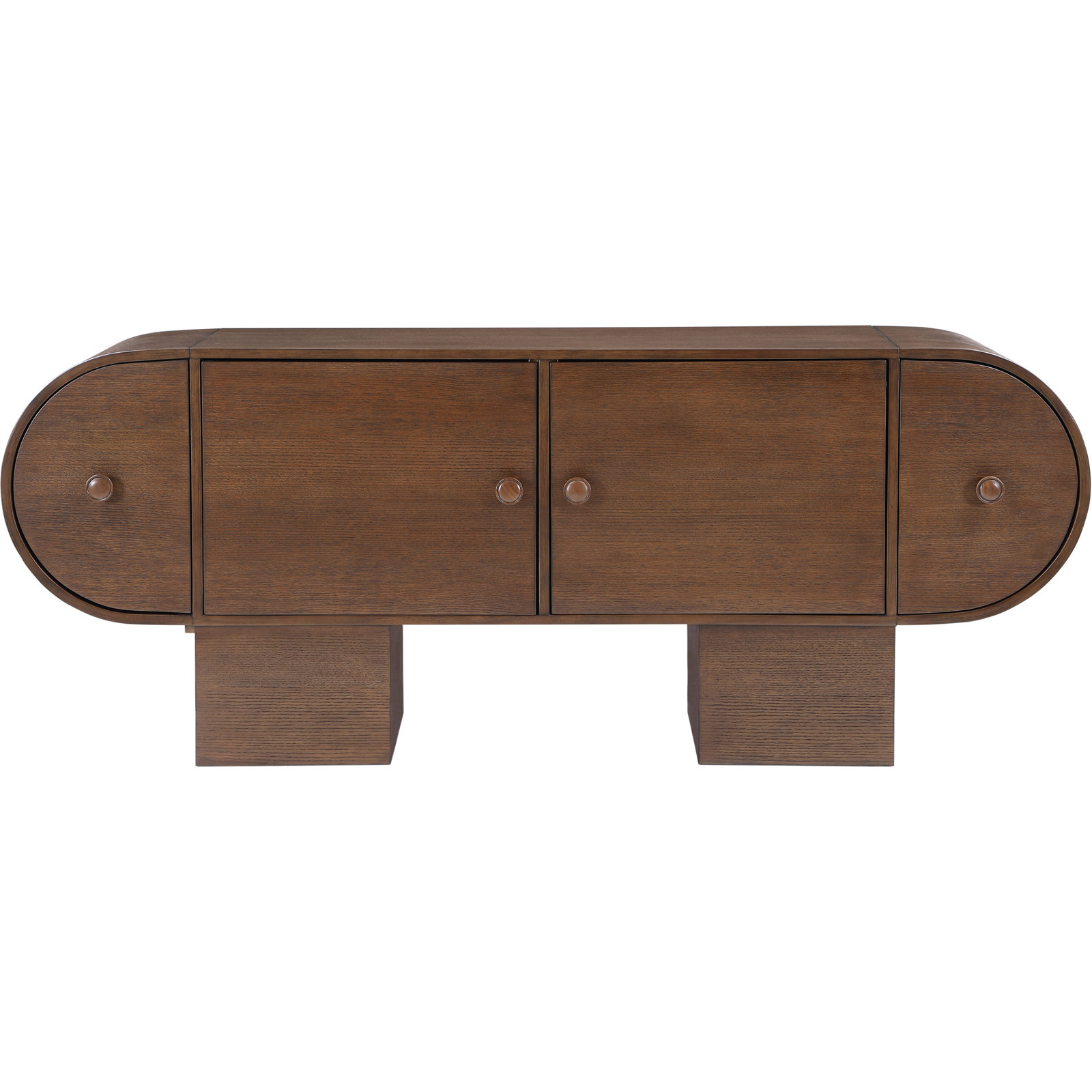 76'' 4-Door Sideboard, Brown