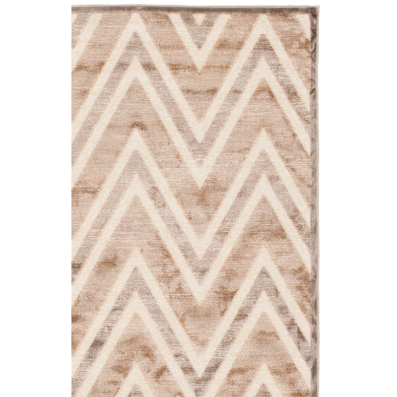 Tapis performance à chevrons Haileymarie, Rectangle 2 pi 7 po x 4 pi