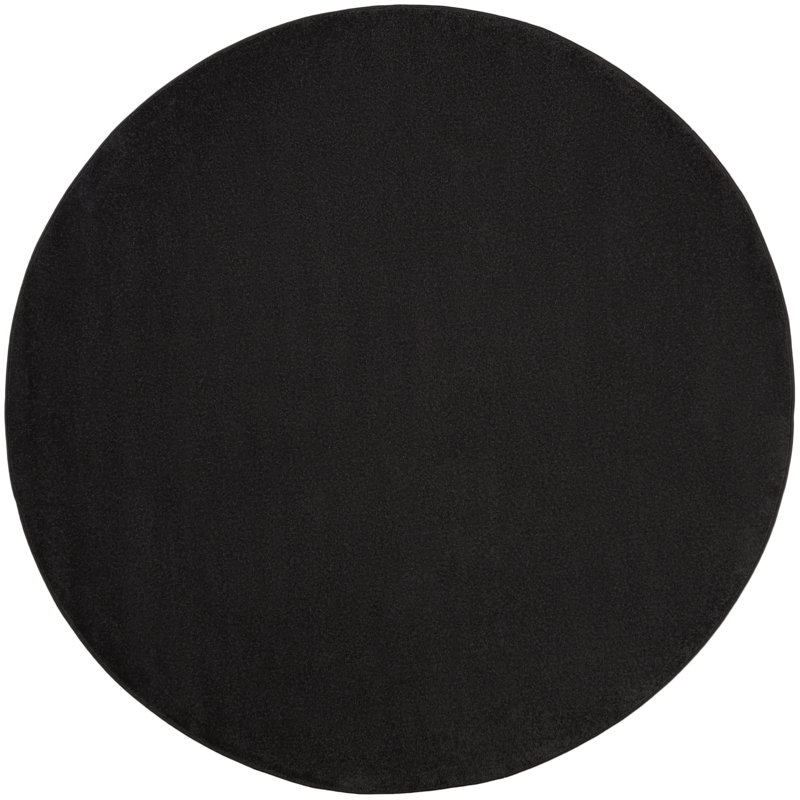 Tapis intérieur / extérieur noir Mullican Sandy, Rond 10pi