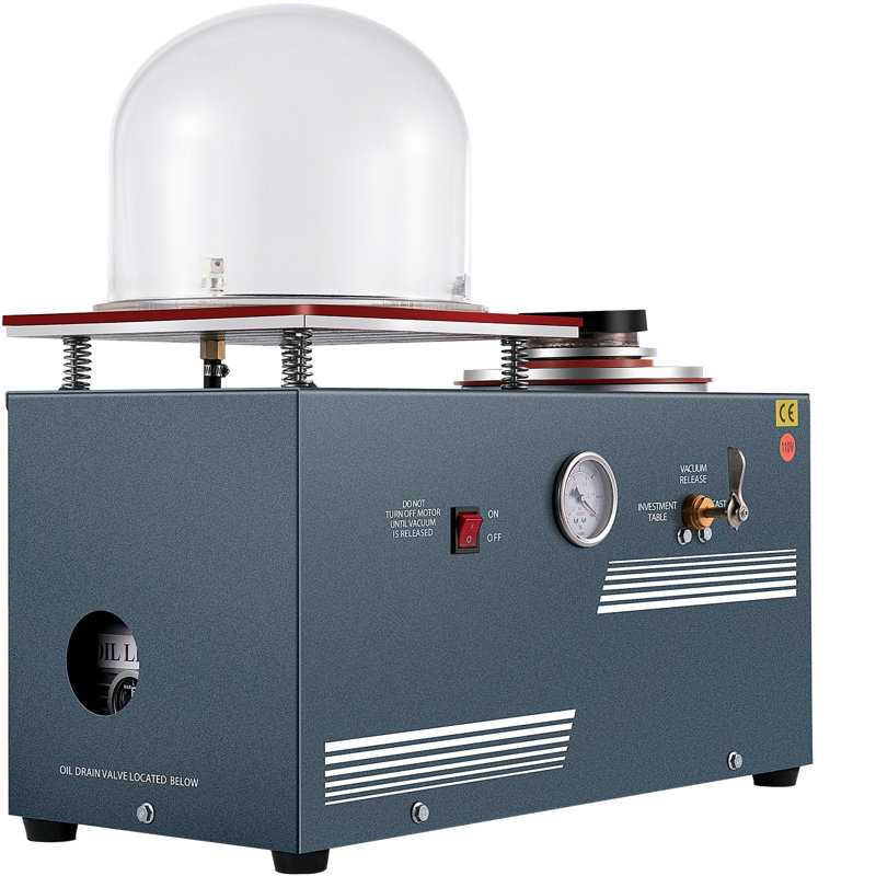 Vacuum Investing Casting 2L Vacuum Casting Machine with 3 CFM Pump
