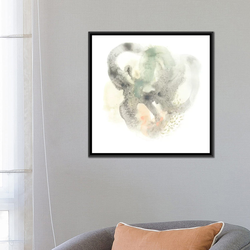 «Galaxy II», impression sur toile, H 18 po x l 18 po x P 1,5 po, Toile encadrée noire, Pas de tapis