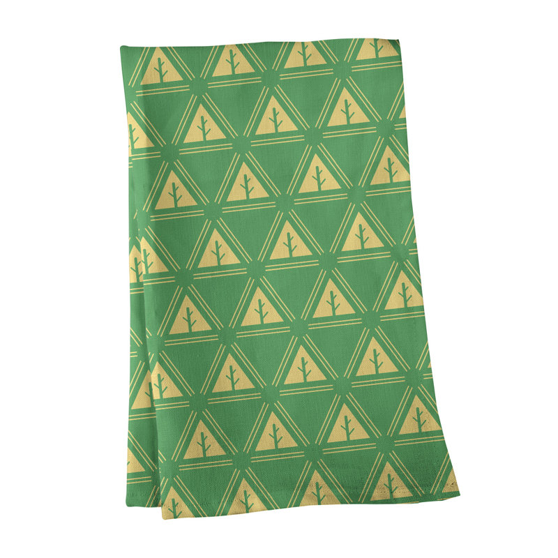 Theo Nath Tea Towel Kitchen Towel, Lemon/Green, Poly Twill
