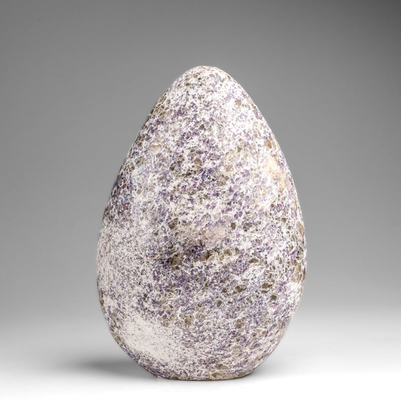 Genuine Polished Lepidolite Freeform (2.2 Lbs), 6" H x 4" W x 2" D, Light Brown/White