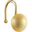 Magnifiques anneaux de crochets de rideau de douche dorés, ensemble de 12 anneaux de suspension décoratifs en laiton en métal antirouille pour salle de bain