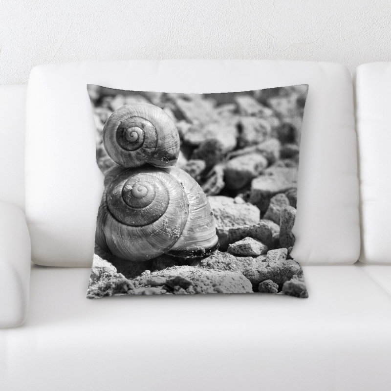Housse et insert de coussin carré Snails