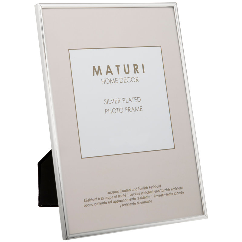 Silver Plated Photo Frame - Thin c, 3.5" x 5"